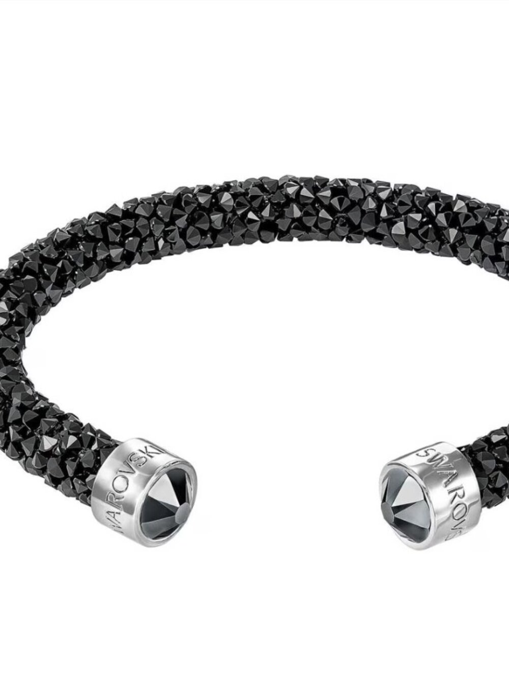 Swarovski Swarovski 5250073 Women's Crystaldust Black Crystal Cuff Bangle - Picture 9 of 10